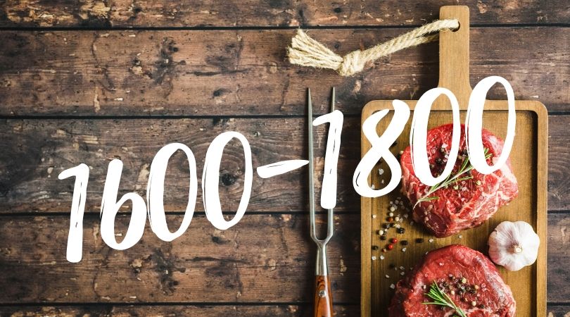 Кето меню на 1600-1800 калорий